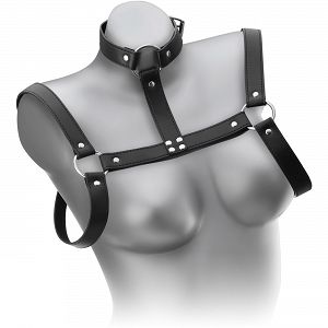 UNISEX BDSM BŐR HÁM MELLKASRA SZABÁLYOZOTT ÖVEK GALLÉRRAL - 70504350