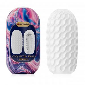 Rugalmas maszturbátor férfiaknak bütykökkel 13 cm - 73200690