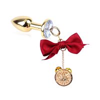 Anál dugó készlet + piros szalaggal ellátott mellbimbócsipeszek - 79050503 - 3