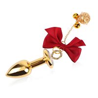 Anál dugó készlet + piros szalaggal ellátott mellbimbócsipeszek - 79050503 - 5