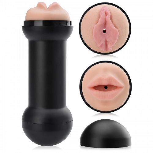 KÉTOLDALU MASZTURBÁLÓ TUBUSBAN-  VONZÓ SZÁJ ÉS NEDVES PUNCI - 77765112