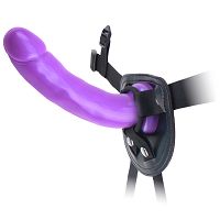 Strap-on lila realistikus dildóval 17 cm BDSM LGBT - 71242178 - 3
