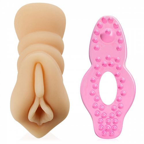 Férfi készlet: művagina + erekciós gyűrű - 74025299