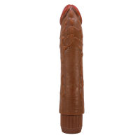Barna realisztikus vibrátor fokozatmentes rezgéssel 24 cm - 70444247 - 2