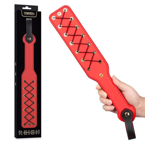 Rebellion masywna piros BDSM pakk ül csipkével 38 cm - 72142572