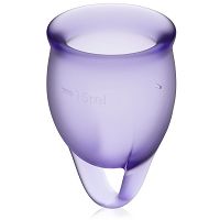 Satisfyer Feel Confident – Menstruációs kehely készlet (2 db) - 70618803 - 2