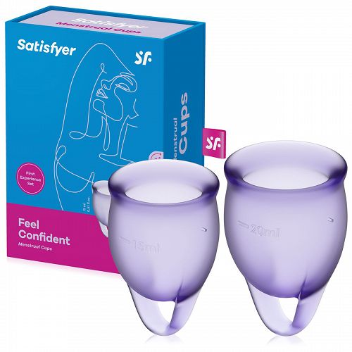 Satisfyer Feel Confident – Menstruációs kehely készlet (2 db) - 70618803