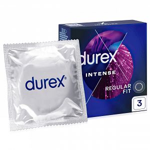 Durex Intense Óvszerek dudorokkal és speciális síkosítóval 3 db - 71455409