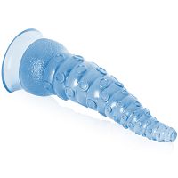 Hajlékony, texturált kék 21 cm-es dildo csáp formájában - 76849946 - 3