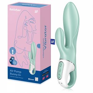 Satisfyer Air Pump Bunny – felfújható vibrátor csiklóstimulálóval - 77029607