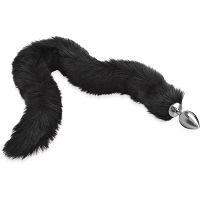 NAGYON HOSSZÚ RÓKA FAROK 85 CM – BOLYHOS ANÁLIS DÚGÓ, FÉM PLUG AZ ANUSZBA - 76340508 - 2