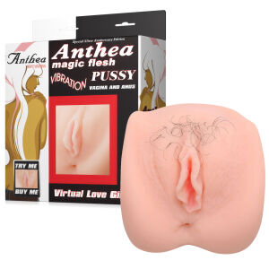 Realisztikus vibrációs műpina szőrzettel és távirányítóval - 78005976