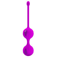 Lila színű geisha golyók Kegel-izom edzéshez 16,3 cm - 73022846 - 5