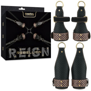 Rebellion bőr kötözőkészlet matrac alatti BDSM ágyhoz - 76141648