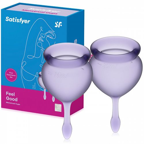 Satisfyer Feel Good – Menstruációs kehely készlet (2 db) - 73402844