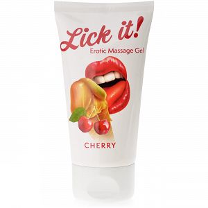 LICK IT CHERRY 50 ML AZ EGÉSZ TEST MASSZIROZÁSÁHOZ AROMATIZÁLT GÉL - 78090928