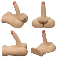 Realisztikus maszturbátor végbélnyílás + pénisz 18,5 cm uniszex - 76734528 - 2