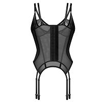 Obsessive Arrowel fekete fűző csipkével + harisnyatartó - 75714773 - 6