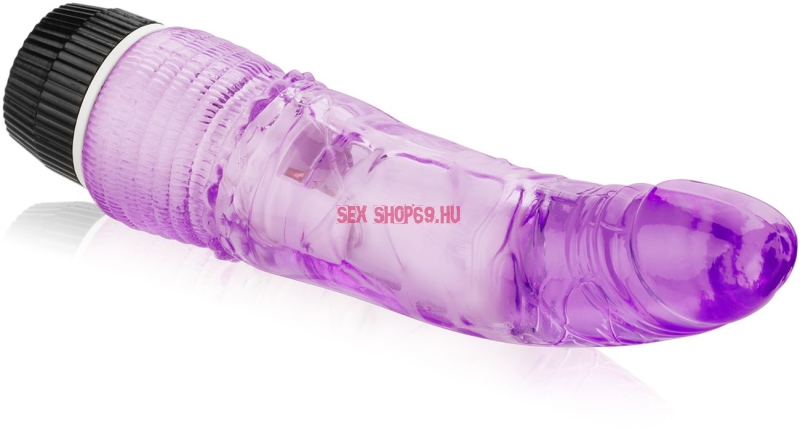 Silicone - vibráló hosszabbító péniszköpeny (natúr) - 19cm - szexshop