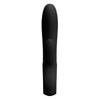 Szilikon fekete vibrátor 12 masszázs funkcióval és csikló stimulálóval - 72641198 - 4