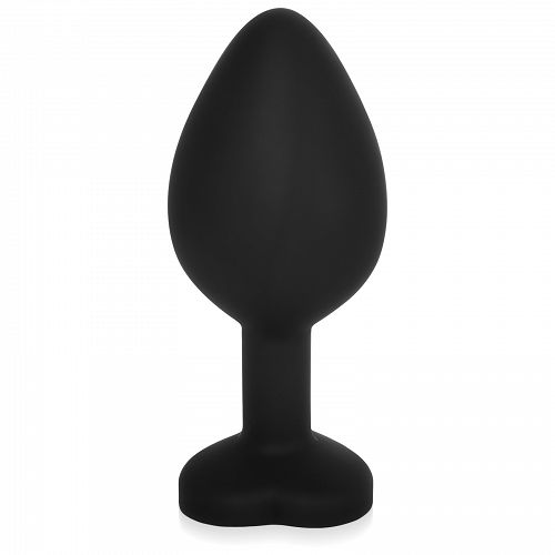 Szilikon fekete anál dugó szív alakú 8,2 cm - 72128497