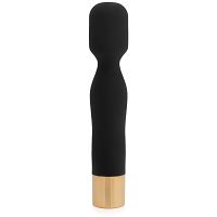 Fekete mini masszírozó pálca 10 funkciós vízálló 14,5 cm - 73657780 - 8