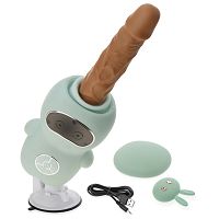 SZEXGÉP TÁVIRÁNYÍTÓVAL 42 C FOKI MELEGITVE CSÚSZÓ VIBRÁTOR ORGAZMU SOK ROBOTA - 71750764 - 3