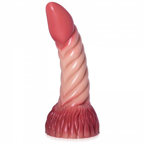 Szilikon dildó 22 cm szörny penis fantasy behatoló spirál - 79141428