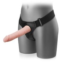 MEGA HOSSZÚ DILDÓ MOZGÓ MAGGAL STRAP-ON SZÍJAKON – 71933731 - 2