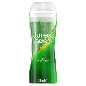 Durex Massage Lube Aloe Vera - nyugtató síkosító és masszázsgél 200 ml - 78728365