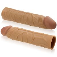 Valódi alakú, péniszt hosszabbító és vastagító cyberbőr borítás - 74720601 - 7