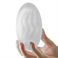 Rugalmas zselés maszturbátor hullámokkal férfiaknak 13 cm - 74709762 - 3