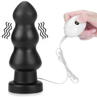 Nagy rezgő anális dugó távirányítóval, 7 cm átmérőjű, 10 funkció – 79399862 - 4