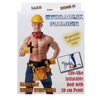 20 cm-es felfújható szerelembaba Vízvezeték-szerelő pénisze - 74303475 - 5