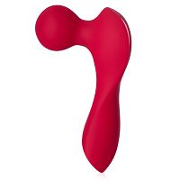 Piros mini masszírozó nőknek, pálca, 10 vibrációs opcióval - 78493416 - 2