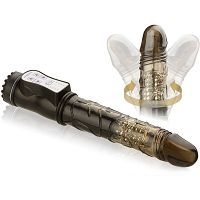 ROTÁCIÓS, PENETRÁCIÓS BOT, FEKETE VIBRÁTOR, MASSZÍROZÓ GOLYÓKKAL – FFL RV01067 - 4