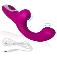 Pulzáló masszírozóval ellátott vibrátor örömpontok stimulálására - 77227955 - 5