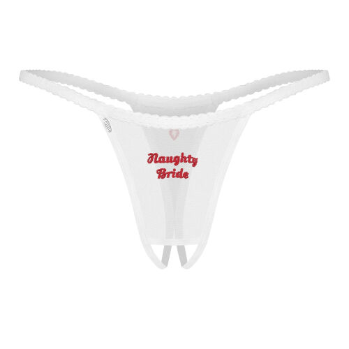 Obsessive Weddya Bride nyitott lépés bugyi esküvői fehérnemű - 72431464