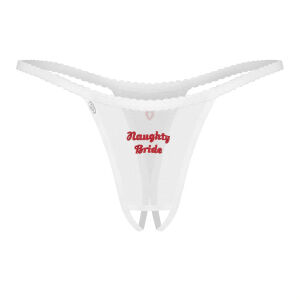 Obsessive Weddya Bride nyitott lépés bugyi esküvői fehérnemű - 72431464