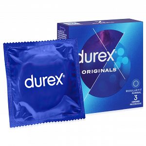 Durex Originals klasszikus latex óvszerek 3 darab - 72848307