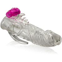 CSIKLÓ ÉS ÁNUSSZ STIMULÁLÓ, VIBRÁCIÓS PÉNISZKÖPENY - LBB 10045Z-2 - 2