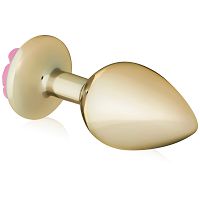 Elegáns Spark Rose anál dugó rózsaszín rózsával 9 cm - 72583373 - 5