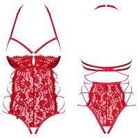 Obssesive piros testhezálló, nyitott lépésbetéttel Rediosa - 79449108 - 4