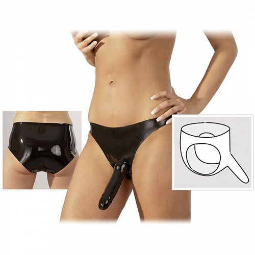 LATEX STRAP-ON PÉNISZ FÉRFIAKNAK VAGY NŐKNEK - 78285995