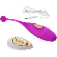 VÍZÁLLÓ VAGINÁLIS-ANÁLIS TOJÁS TÁVIRÁNYITÓVAL VEZÉRELVE – 10 SZEX FUNKCIÓ - 76904057 - 2