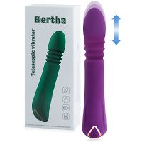 Szilikon teleszkópos toló-vibrátor 10 programmal lila - 71328682 - 2