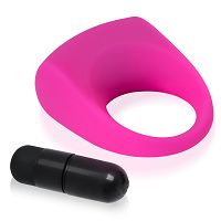 Rózsaszín rezgő erekciós gyűrű a péniszre - 76528524 - 4