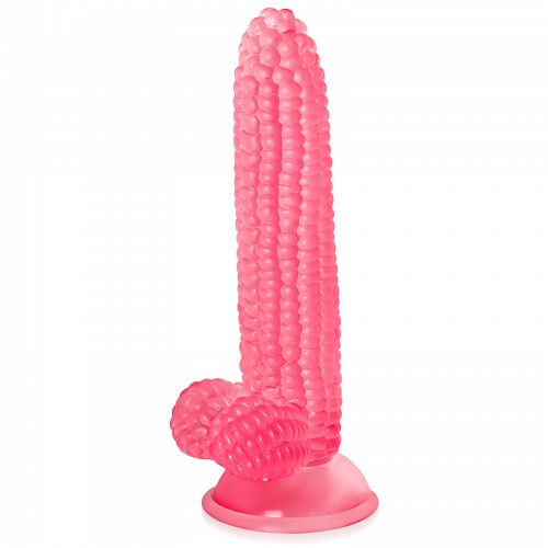 Stimuláló dildo 20 cm rózsaszín pénisz kukoricacső - 76891145