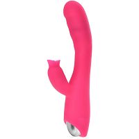 HAJLÉKONY G-SPOT VIBRÁTOR NYELVECSKÉVEL A CSIKLÓHOZ, 30 VIBRÁCIÓ ÉS LÜKTETÉS FUNKCIÓ + MELEGITÉSI FUNKCIÓ 45 C- FOKIG - 5