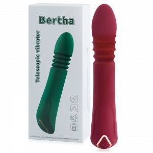 Szilikon teleszkópos toló vibrator 10 program piros - 77691141